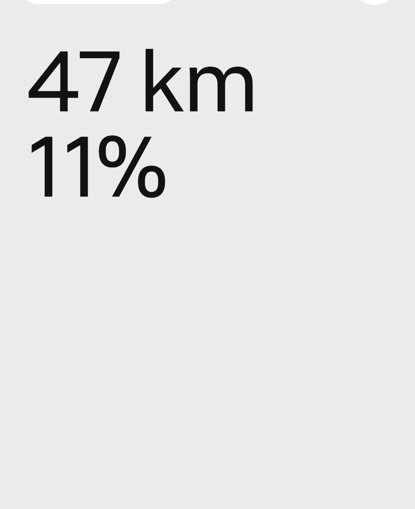 9/24朝 充電開始時（残量11%・航続距離47km）